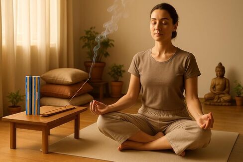Satya Nag Champa Sandalwood 15grams x 2 Packs Incense Sticks with Seedlink Incense Sticks Holder for Positivity, Meditation, Relaxation, Yoga, Healing in Saudi Arabia
