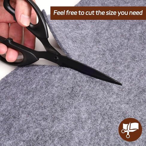 Non-Slip Rug Pad, 6x9 Ft Extra Large Felt Area Rug Cushioned Non Skid Carpet Pads, Felt Rug Pad for Under Hardwood Floors, Thick Non-Slip Rug Pads for All Floors, Keep Rug Soft and Safe in Saudi Arabia