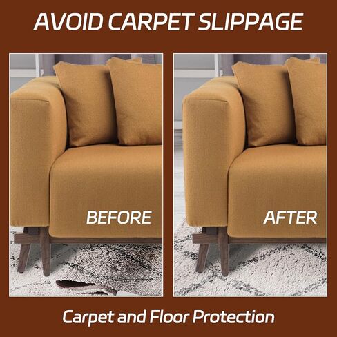 Non-Slip Rug Pad, 6x9 Ft Extra Large Felt Area Rug Cushioned Non Skid Carpet Pads, Felt Rug Pad for Under Hardwood Floors, Thick Non-Slip Rug Pads for All Floors, Keep Rug Soft and Safe in Saudi Arabia