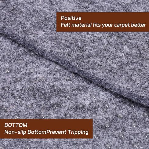 Non-Slip Rug Pad, 6x9 Ft Extra Large Felt Area Rug Cushioned Non Skid Carpet Pads, Felt Rug Pad for Under Hardwood Floors, Thick Non-Slip Rug Pads for All Floors, Keep Rug Soft and Safe in Saudi Arabia