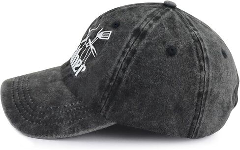 The Rodfather Pugfather Dogfather Grilfather Hats for Men, Adjustable Embroidered Dad Baseball Cap in Kuwait