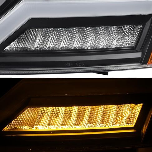 AKKON- Fit 2005 2006 2007 Jeep Grand Cherokee Headlight w/LED Tube DRL Lamp Replacement Driver - Passenger Chrome Housing Pair/Set in Saudi Arabia