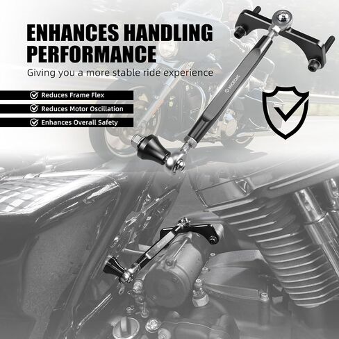 NICECNC Black M8 Touring Rear Stabilizer Compatible with Harley Street Glide FLHX 2017-2025,Compatible with Harley CVO Road Glide FLTRXSTSE ST 2024 See Fitments in Saudi Arabia