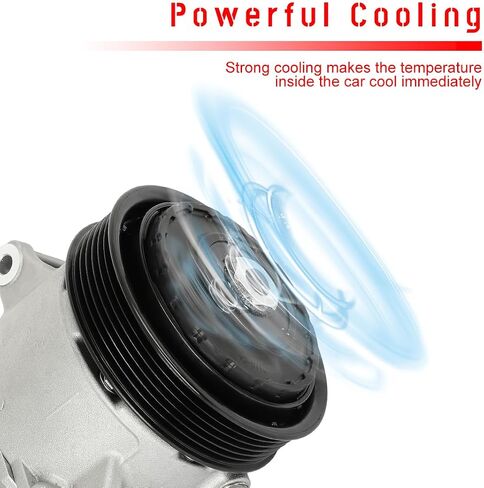 cciyu AC Compressor for Car 2010-2016 for Subaru Legacy for Subaru Outback 3.6LAir Conditioning Compressor with Clutch 6 Grooves 73111AJ000 in Saudi Arabia