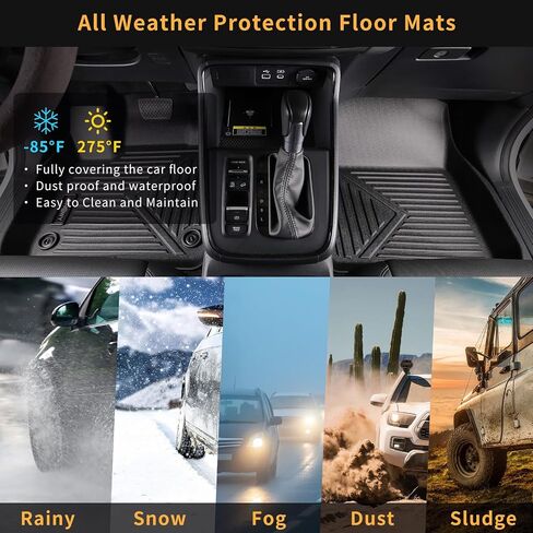 GINOWY-Cargo Liner for Mazda CX-50 2023 2024 2025, TPE Rubber All Weather Cargo Mat for CX50 2023 2024, Waterproof Trunk Mat CX50 2025 Easy to Clean Anti-Slip Automotive Accessories-Black in Saudi Arabia
