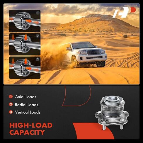 A-Premium 2 × محمل العجلة الخلفية ومجموعة المحور مع 5 عروات متوافقة مع Nissan Murano 2009-2014، Quest 2011-2017 in Saudi Arabia