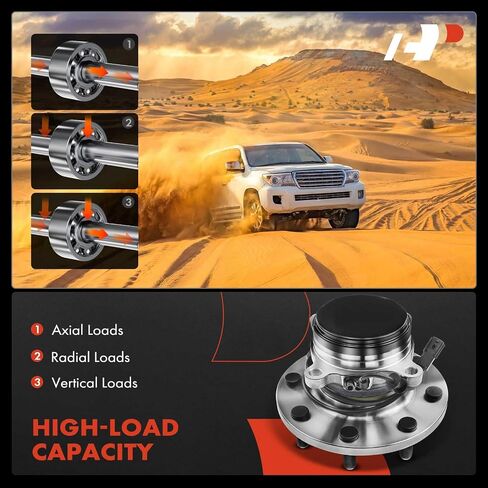 محمل العجلة الأمامية الممتازة ومجموعة المحور مع ABS و8 عروة متوافقة مع Nissan NV1500 2012-2019، NV2500 2012-2019، NV3500 2012-2019 in Saudi Arabia