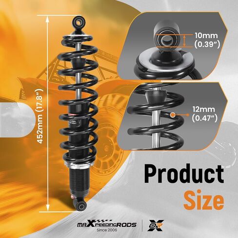 maXpeedingrods 2Pcs Front Shocks for Polaris Ranger 800 4X4 2010-2014, for Ranger 800 6x6 2010-2016, for Ranger Crew 800 2010-2013, for Ranger 500 2009-2010, for Ranger 900 2011-2014, 7043394 Struts in Saudi Arabia