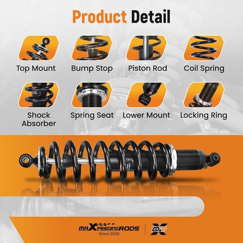 maXpeedingrods 2Pcs Front Shocks for Polaris Ranger 800 4X4 2010-2014, for Ranger 800 6x6 2010-2016, for Ranger Crew 800 2010-2013, for Ranger 500 2009-2010, for Ranger 900 2011-2014, 7043394 Struts in Saudi Arabia