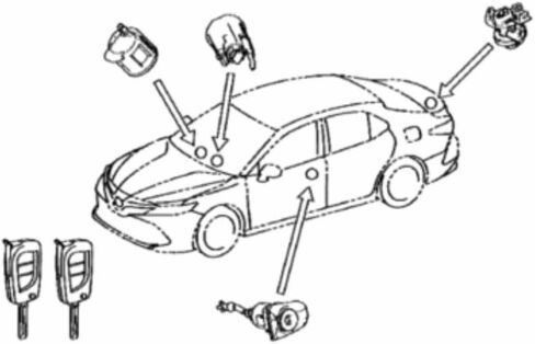 1PCS Full car lock OEM 6900533D20 69005-33D20 in Saudi Arabia