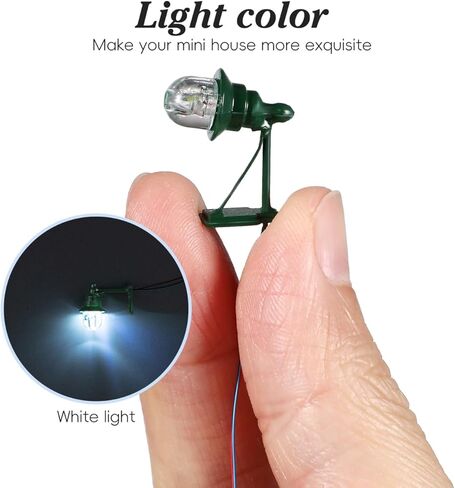 Happyyami 4pcs Dollhouse LED Wall Sconces Miniature 1: 12 Wall Lamp Light Garden Lamps Models Vintage Wall Lamp Models Furnitures for DIY Dollhouse Living Room Style A in Kuwait