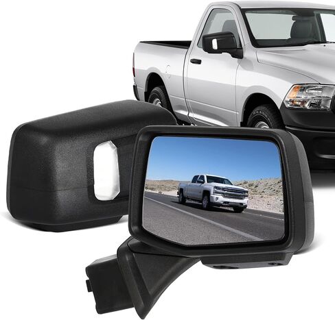ECCPP Towing Mirrors Compatible With 1988-1998 For Chevrolet For C/K Pickup For Suburban With Left Right Side With Power Heated Turn Signal Light Clearance light Back up lamp Black Texture in Saudi Arabia