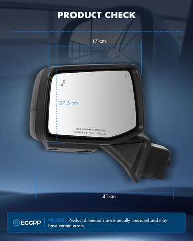 ECCPP Towing Mirrors Compatible With 1988-1998 For Chevrolet For C/K Pickup For Suburban With Left Right Side With Power Heated Turn Signal Light Clearance light Back up lamp Black Texture in Saudi Arabia