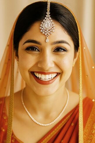 Touchstone Indian Bollywood Stylish Contemporary Designer Jewelry Wedding Head Accessory Mangtika with Beautiful Chain for Women in Gold or Silver Tone for Women. in Kuwait