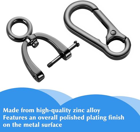 Teaaha 2 Pcs Car Key Holder Keychain for Cars Keys, Metal Keychain Fob Holder Universal Keyfob Keychains Holders with Detachable Car Key Ring (Black, Silver) in Saudi Arabia