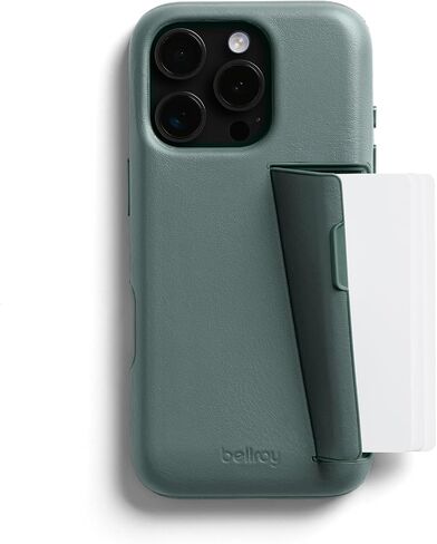 Bellroy Phone Case – 3 Card for iPhone 16 Pro (Leather iPhone case, Phone Wallet) - Black in Saudi Arabia