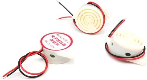 50pcs SFM-27 Active Buzzer DC3-24V piezoelectric Buzzer 3015 high Decibel Continuous Sound Alarm White in Saudi Arabia