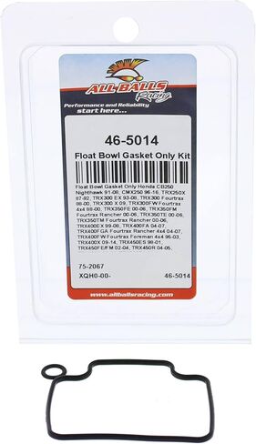 مجموعة حشية وعاء تعويم جميع الكرات فقط 46-5014 متوافقة مع/استبدال لهوندا CB250 Nighthawk 1991-2008، CMX250 1996-2016، TRX250X 1987-1992، TRX300 EX 1993-2008 in Saudi Arabia