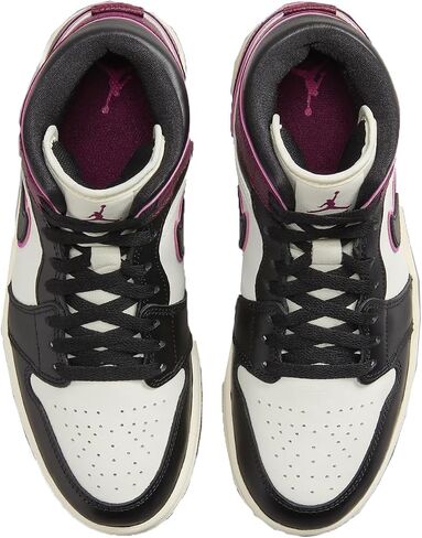 Air Jordan 1 Mid SE Women's Shoes (FQ7818-101, Sail/Active Pink/Bordeaux/Black) Size 6 in Saudi Arabia