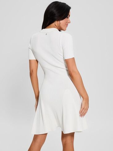 GUESS Women's Short Sleeve Paula Polo Neck Dress Sweater in Saudi Arabia