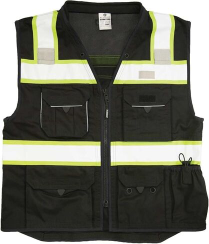 ML Kishigo - سترة أمان سوداء شديدة التحمل مقاس: in Kuwait