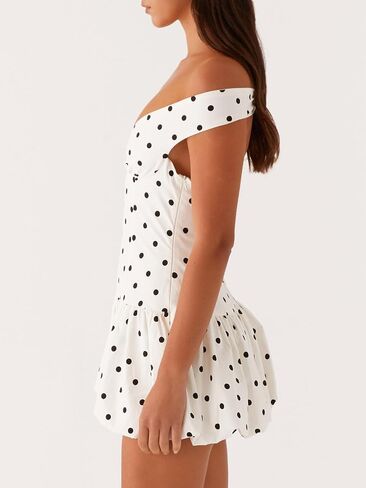 فستان تخرج نسائي أبيض صيفي بدون ظهر وربطة عنق على شكل فيونكة فساتين قصيرة Y2k برقبة مربعة للكلية in Kuwait