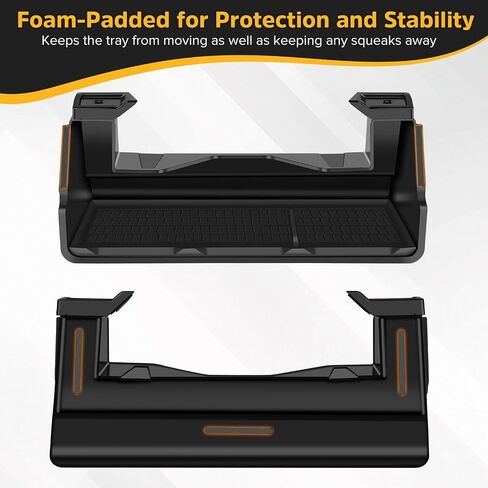 Hidden Under Screen Storage - with Silicone Anti-Slip Mat Fit for 2016-2026 Tesla Model Y & 3 (Including Model Y Juniper/Model 3 Highland) - Hidden Design Center Console Organizer Tray in Kuwait