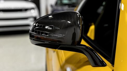 Genuine Carbon Fiber Mirror Cover Caps Fit for Mercedes Benz SL SLK SLC SLS Mercedes AMG GT GTS GTC GTR,1Pair Side View Mirror Skull Decoration Overlay, Black in Saudi Arabia