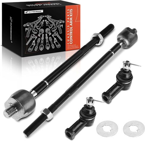 A-Premium Set of 4, Front Inner & Outer Tie Rod End Kit, Compatible with Chrysler Sebring 2001-2005, Mitsubishi Eclipse 2000-2005, Galant 1999-2003, Dodge Stratus 2001-2005 in Saudi Arabia