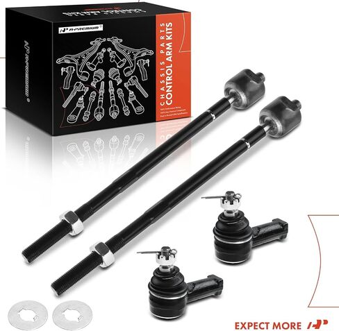 A-Premium Set of 4, Front Inner & Outer Tie Rod End Kit, Compatible with Chrysler Sebring 2001-2005, Mitsubishi Eclipse 2000-2005, Galant 1999-2003, Dodge Stratus 2001-2005 in Saudi Arabia