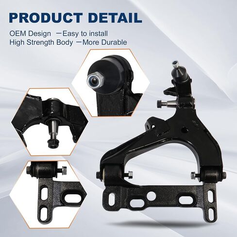 4PCS Front Lower Control Arm Suspension Kits K641134 K641135 Compatible with 04-07 Buick Rainier, Chevy Chevrolet SSR/Trailblazer, GMC Envoy, Isuzu Ascender, Saab 9-7X, Oldsmobile Bravada in Saudi Arabia