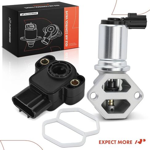 A-Premium Idle Air Control Valve IAC + Throttle Position Sensor TPS Compatible with Ford Escape 2003-2004 & Mazda MPV 2005-2006, 3.0L in Saudi Arabia