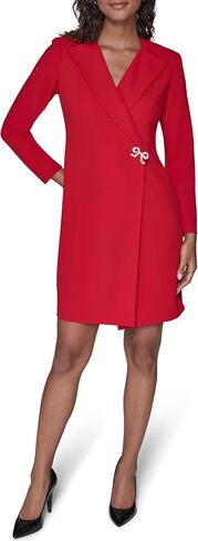 Karl Lagerfeld Women's Long Sleeve Scuba Crepe Blazer Dress in Saudi Arabia