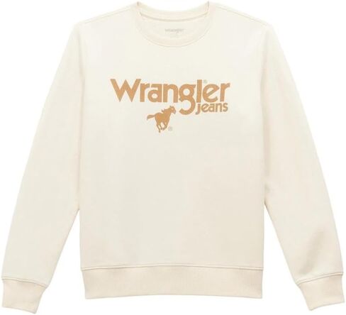 Wrangler Women's Horse Logo Sweatshirt White L in Saudi Arabia