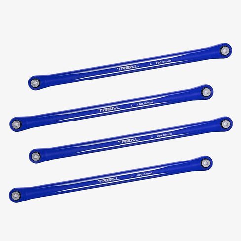 TREAL Aluminum 7075 Lower 4-Link Bar Set, 160.5mm for Losi LMT 4WD Solid Axle Mega Truck Bog Hog/King Sling(Orange) in Saudi Arabia