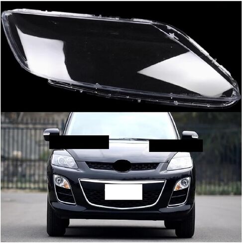 غطاء المصباح الأمامي متوافق مع مازدا CX7 CX-7 CX 7 2008-2016 البلاستيك الشفاف للمصابيح الأمامية عدسة عاكس الضوء قذيفة استبدال الزجاج (1 قطعة الجانب الأيسر) in Kuwait