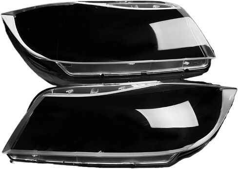 1Pair Front Headlamp Cover Compatible For Bmw 3 Series E90 E91 2006-2012 Facelift Clear Xenon Headlight Lens Shell Left+Right in Saudi Arabia