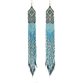 أقراط شرابة باللونين الأسود والذهبي، إكسسوار جميل ومتطور للنساء، مثالية للنهار أو الليل in Kuwait