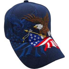 Flying Eagle & US Flag Hat - Navy Blue in Saudi Arabia