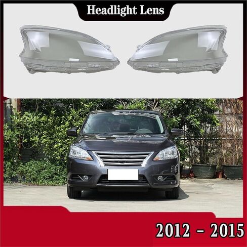 متوافق مع N-issan Sylphy 2012 2013 2014 2015 غطاء المصباح الشفاف عاكس الضوء شل كشافات الإسكان عدسة متينة (الجانب الأيمن) in Kuwait