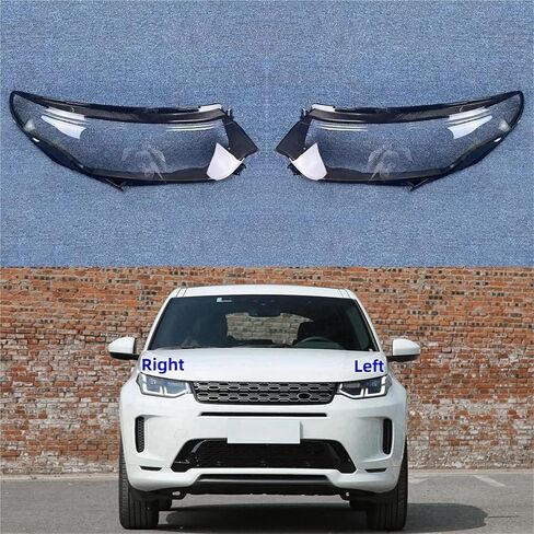 متوافق لاند روفر ديسكفري سبورت 2020 2021 2022 كشافات قذيفة شفافة عاكس الضوء عدسة غطاء المصباح غطاء المصباح (1 قطعة الجانب الأيمن) in Kuwait