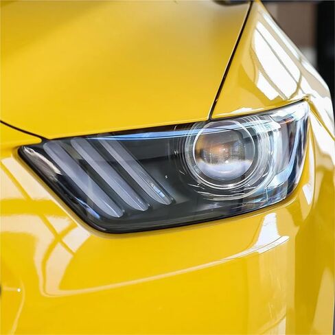 متوافق مع فورد موستانج 2014 2015 2016 2017 ملحقات السيارة أضواء المصابيح الأمامية الزجاج استبدال عاكس الضوء الأصلي (1 قطعة الجانب الأيسر) in Kuwait