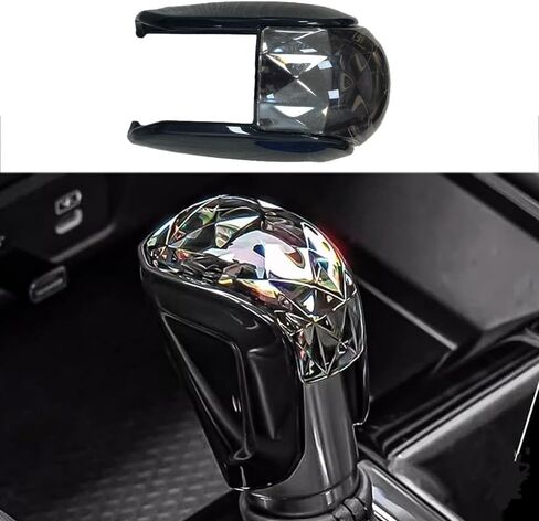 غطاء مقبض ناقل الحركة الكريستالي، غطاء مقبض ناقل الحركة الكريستالي، متوافق مع Honda Civic 2022-2025، متوافق مع Honda Accord 2018-2025، قطعة واحدة in Saudi Arabia