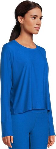 Beyond Yoga Women's Featherweight Daydreamer Pullover Court Blue Heather X-Large in Saudi Arabia