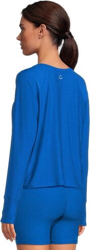 Beyond Yoga Women's Featherweight Daydreamer Pullover Court Blue Heather X-Large in Saudi Arabia