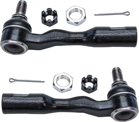 Detroit Axle - Front 10pc Suspension Kit for 2001-2002 Toyota Sequoia, 2002 Tundra, 4 Upper & Lower Ball Joints, 4 Inner & Outer Tie Rods, 2 Sway Bar Links Replacement in Saudi Arabia