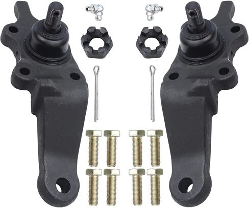 Detroit Axle - Front 10pc Suspension Kit for 2001-2002 Toyota Sequoia, 2002 Tundra, 4 Upper & Lower Ball Joints, 4 Inner & Outer Tie Rods, 2 Sway Bar Links Replacement in Saudi Arabia