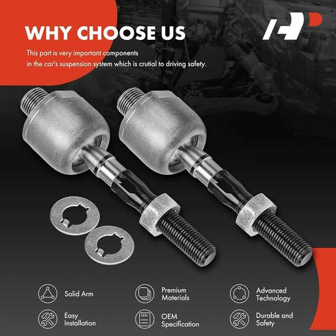 A-Premium 2 x Front Inner Tie Rod Ends, Compatible with Acura TL 2009-2014 in Saudi Arabia