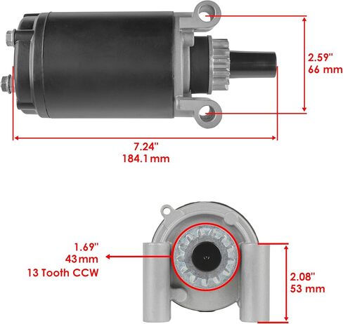 Caltric Starter Compatible with Kohler 1209821S 1209819S 1209819 1209812S 1209812 in Saudi Arabia