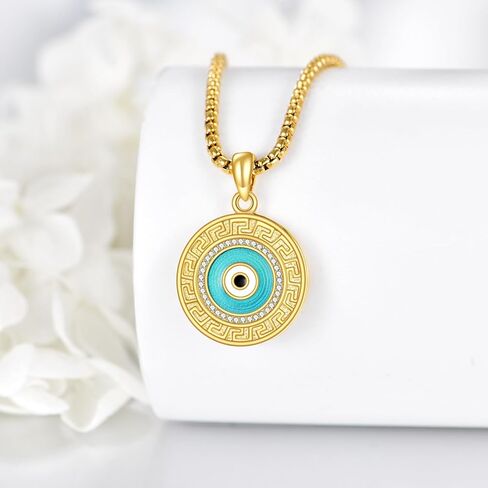 Evil Eye/Ankh/Hamsa Necklace 925 Sterling Silver Protection Pendant Necklace Protection Jewelry Gifts for Women in Kuwait